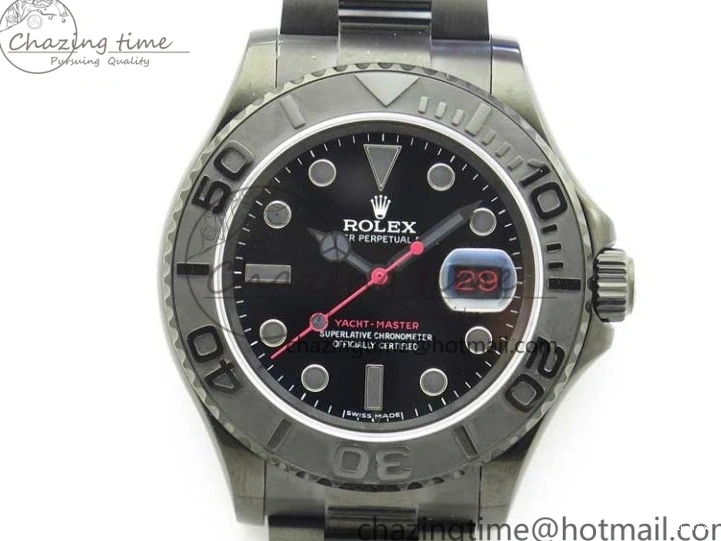 MiroTime 0901 EasyCare Yacht-Master 116622 DLC VRF Best Edition Black Dial on DLC Bracelet VR 2918